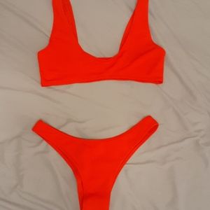 Red two peice (very cheeky)